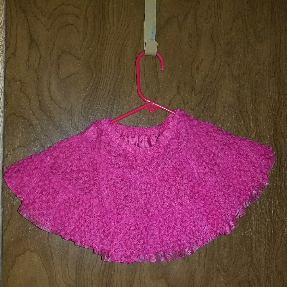 Pink skirt with hearts